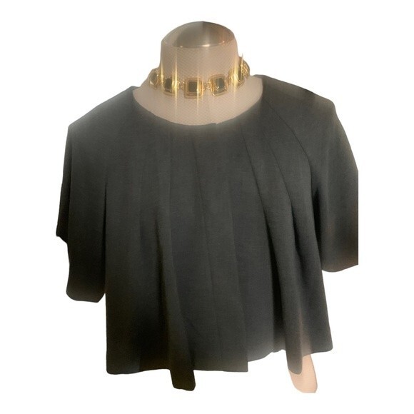 ADRIANNA PAPELL Women's Gray Jacket Only Size 14 NWT Bolero Cape Evening Dressy - Picture 1 of 14